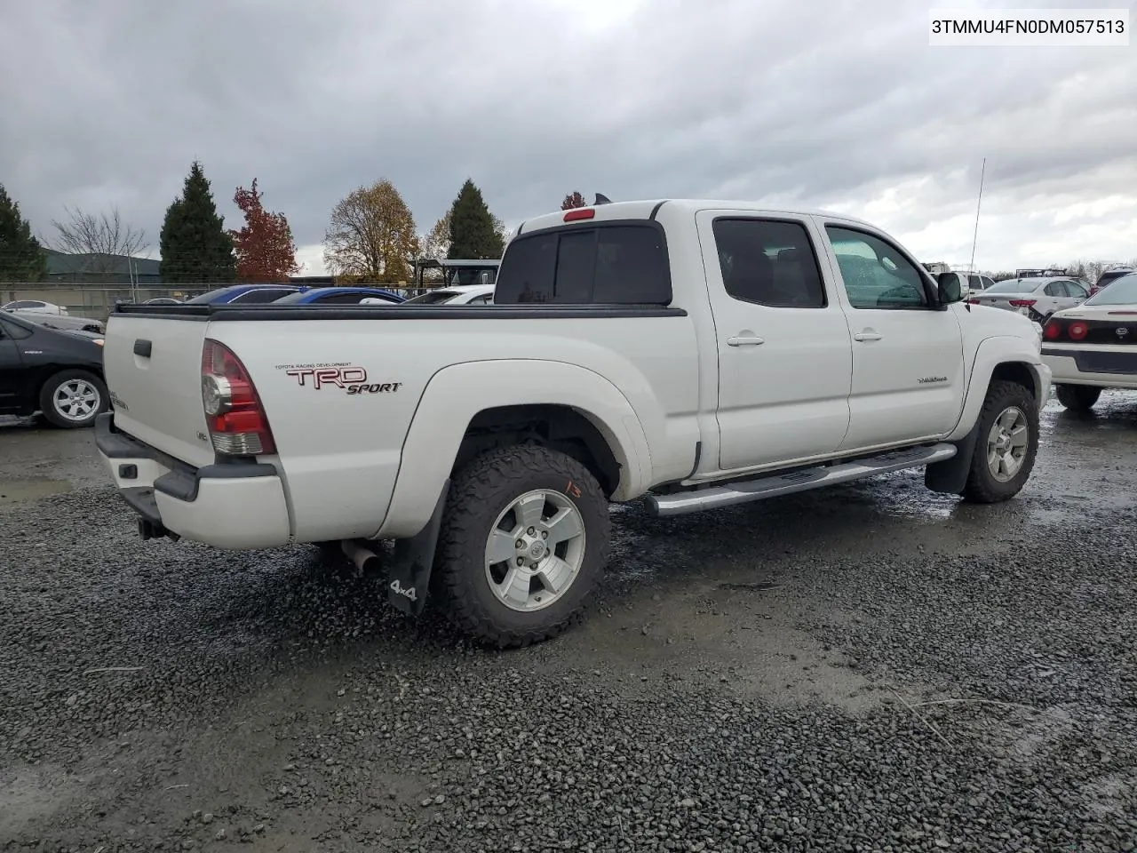 2013 Toyota Tacoma Double Cab Long Bed VIN: 3TMMU4FN0DM057513 Lot: 80245014