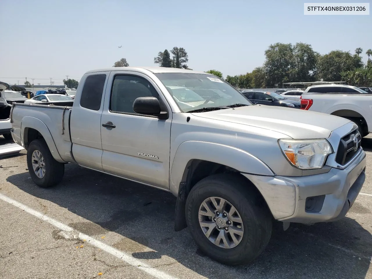 2014 Toyota Tacoma Prerunner Access Cab VIN: 5TFTX4GN8EX031206 Lot: 57338544