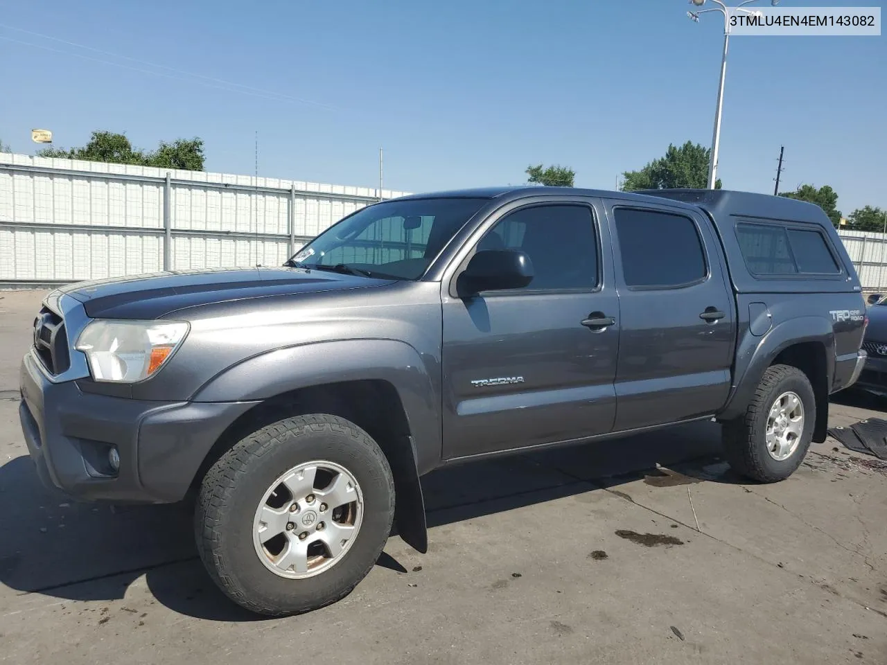 2014 Toyota Tacoma Double Cab VIN: 3TMLU4EN4EM143082 Lot: 62926484