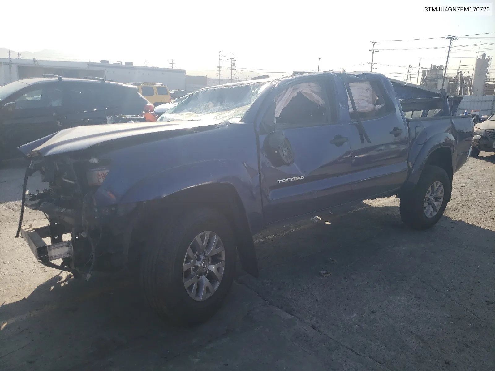 2014 Toyota Tacoma Double Cab Prerunner VIN: 3TMJU4GN7EM170720 Lot: 64491554