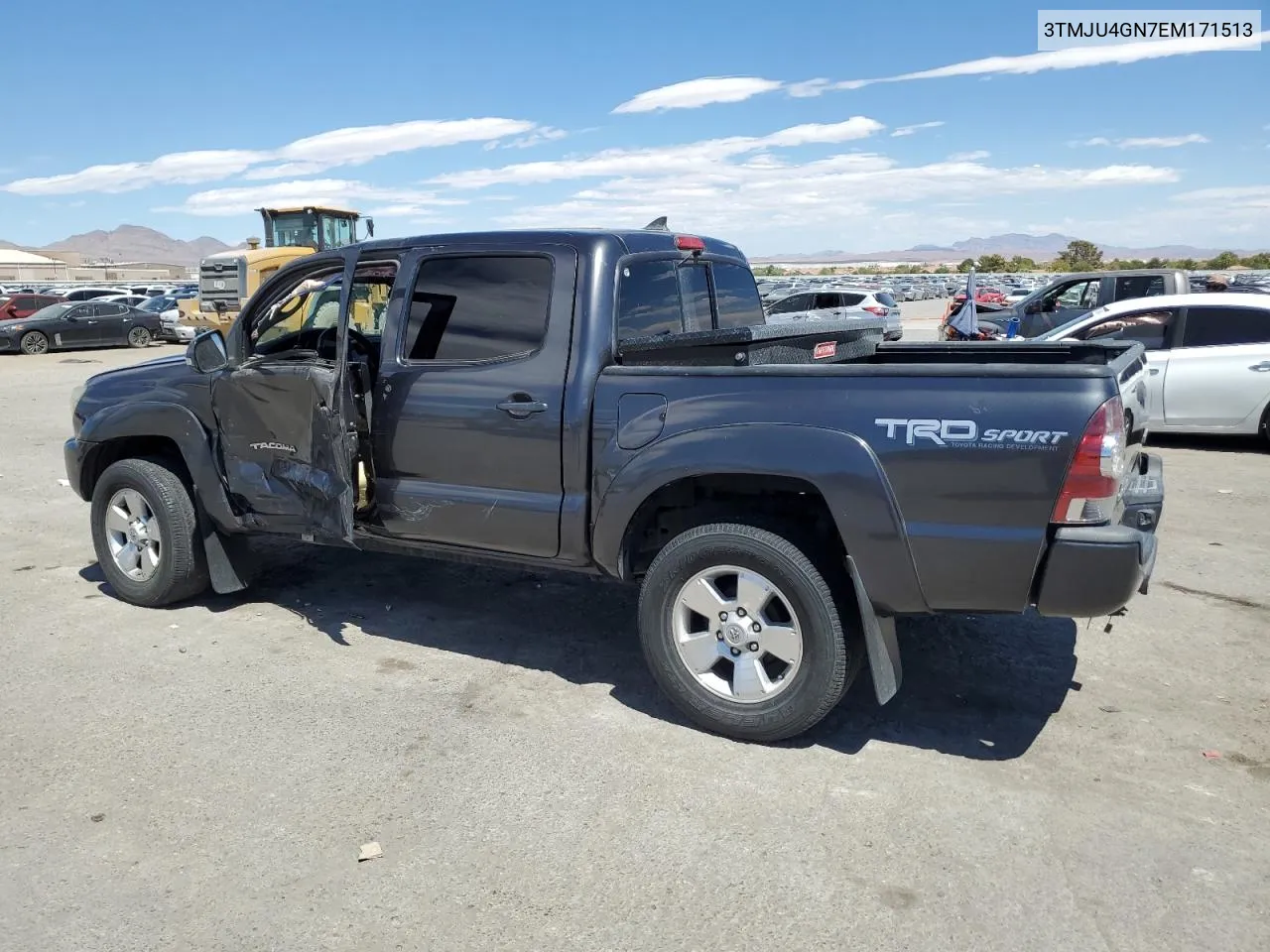 2014 Toyota Tacoma Double Cab Prerunner VIN: 3TMJU4GN7EM171513 Lot: 68293614