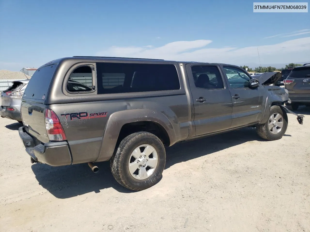 2014 Toyota Tacoma Double Cab Long Bed VIN: 3TMMU4FN7EM068039 Lot: 68521334