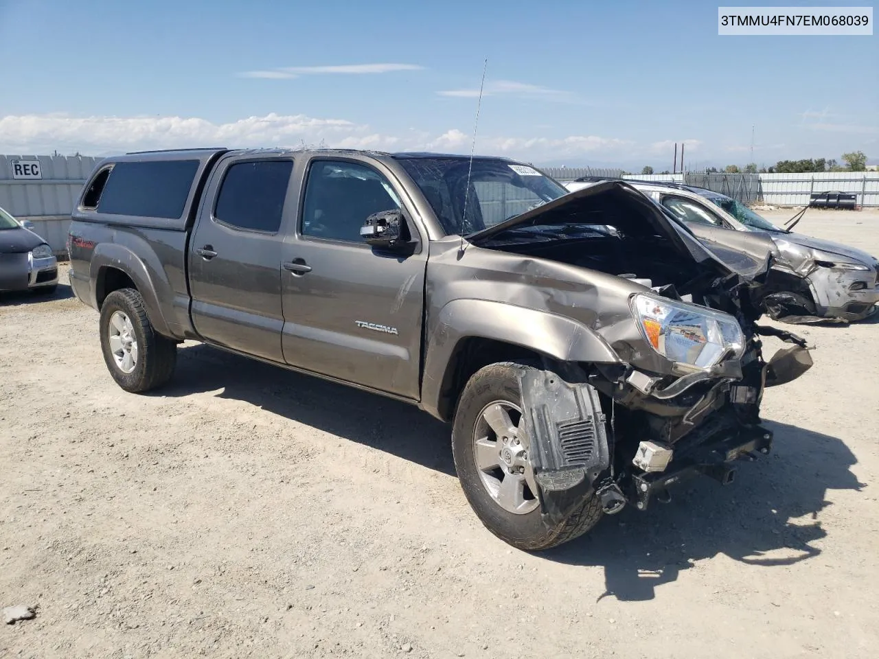 2014 Toyota Tacoma Double Cab Long Bed VIN: 3TMMU4FN7EM068039 Lot: 68521334