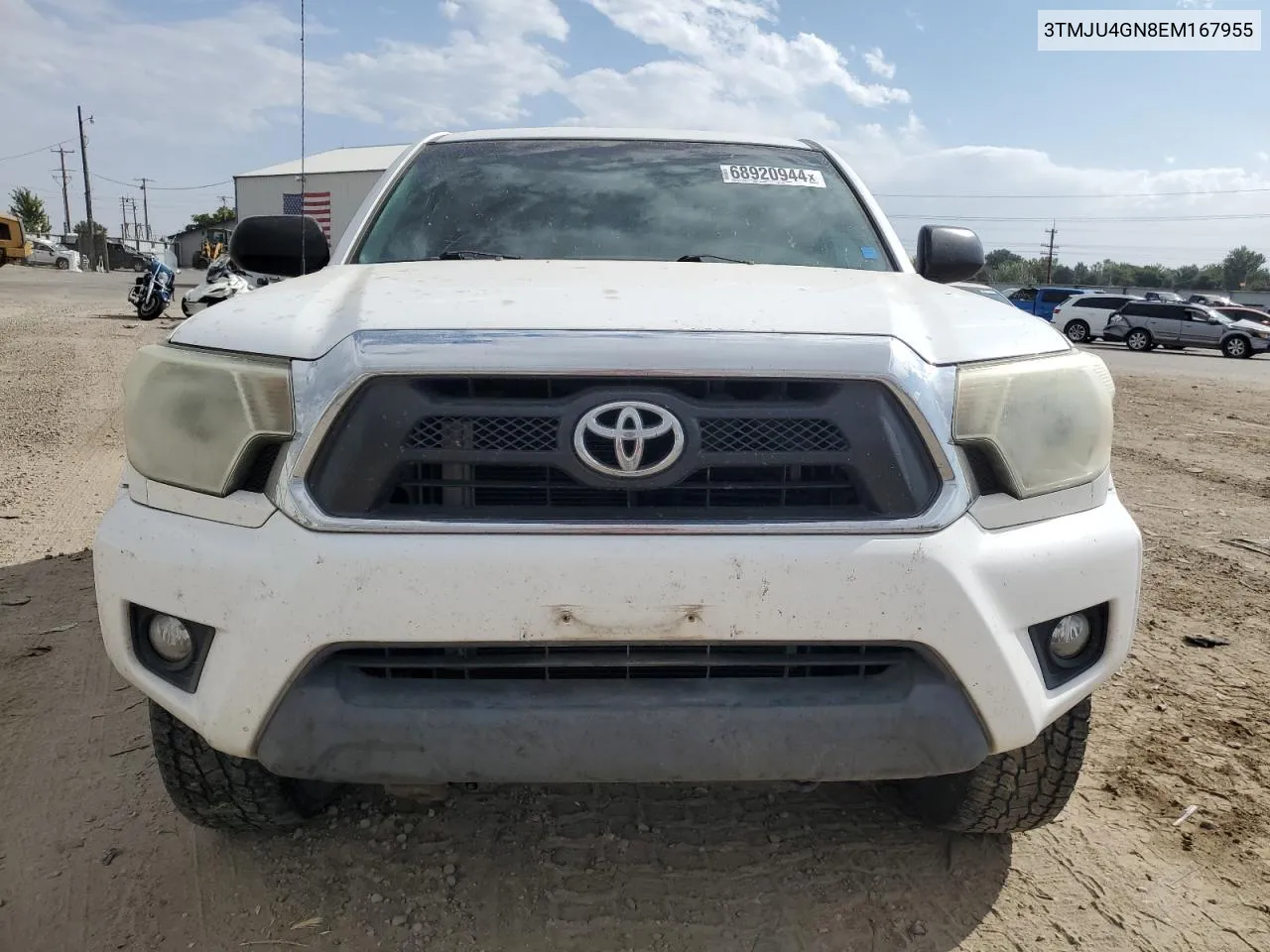 2014 Toyota Tacoma Double Cab Prerunner VIN: 3TMJU4GN8EM167955 Lot: 68920944