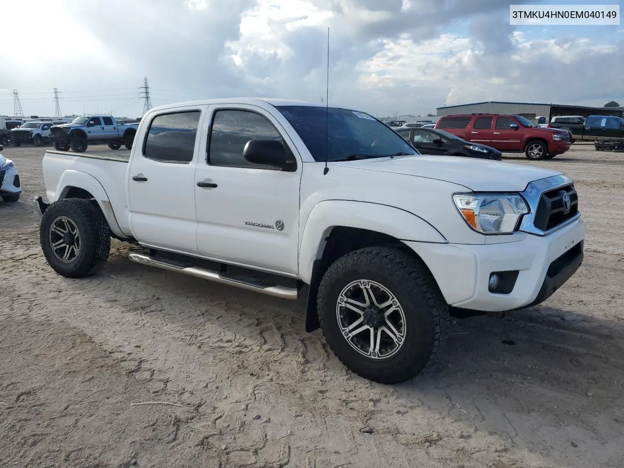 2014 Toyota Tacoma Double Cab Prerunner Long Bed VIN: 3TMKU4HN0EM040149 Lot: 69275414