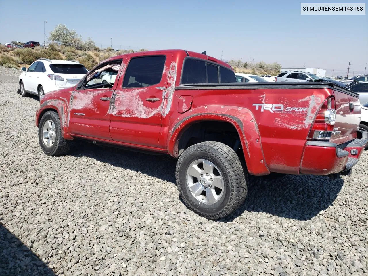 2014 Toyota Tacoma Double Cab VIN: 3TMLU4EN3EM143168 Lot: 70274274