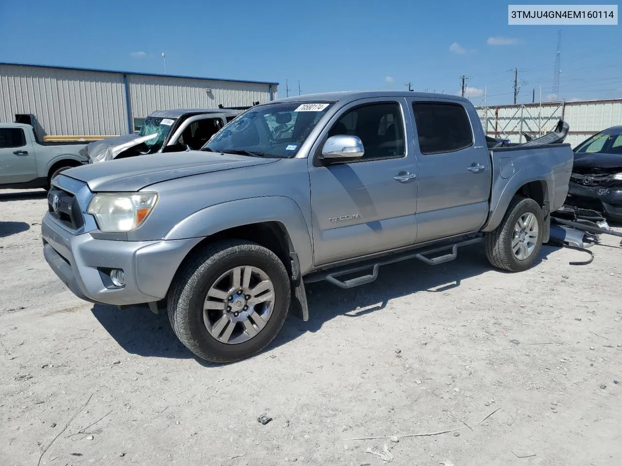 2014 Toyota Tacoma Double Cab Prerunner VIN: 3TMJU4GN4EM160114 Lot: 70580174