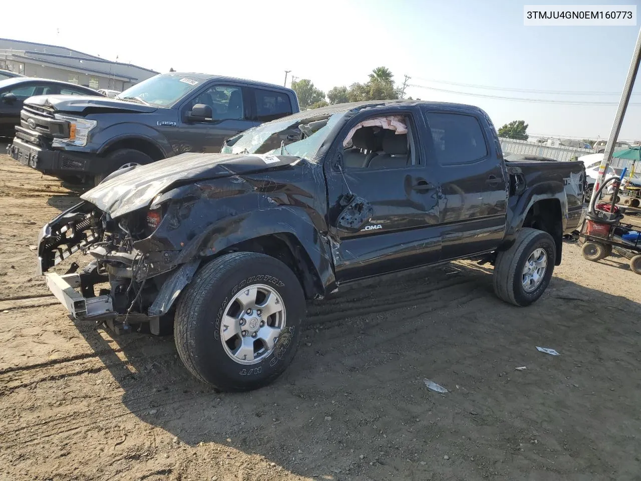 2014 Toyota Tacoma Double Cab Prerunner VIN: 3TMJU4GN0EM160773 Lot: 70715964