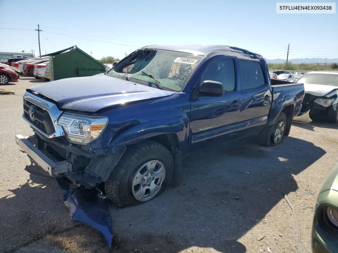 2014 Toyota Tacoma Double Cab VIN: 5TFLU4EN4EX093438 Lot: 71609654