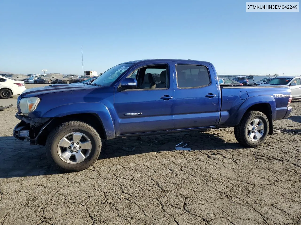 2014 Toyota Tacoma Double Cab Prerunner Long Bed VIN: 3TMKU4HN3EM042249 Lot: 71627484