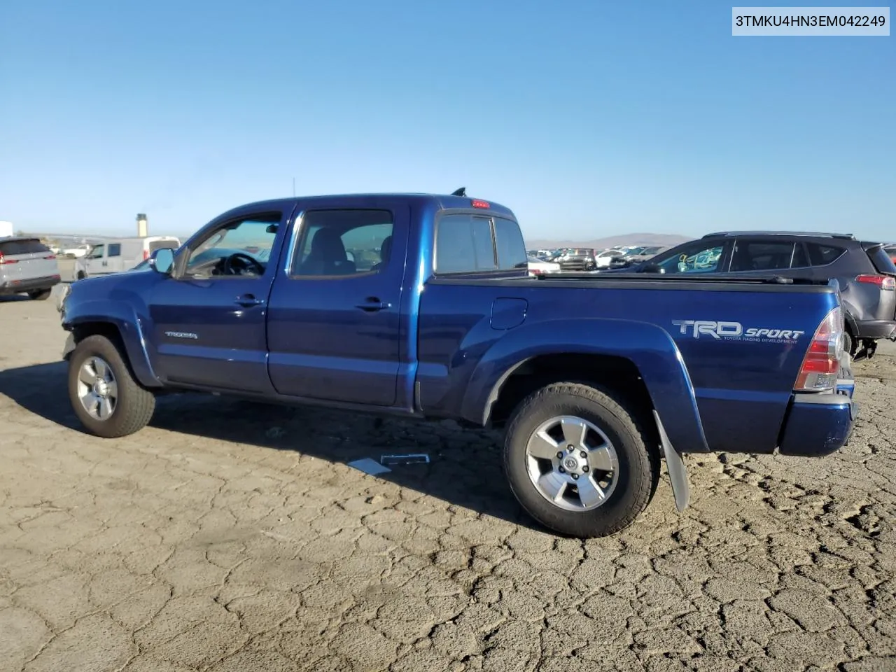 2014 Toyota Tacoma Double Cab Prerunner Long Bed VIN: 3TMKU4HN3EM042249 Lot: 71627484