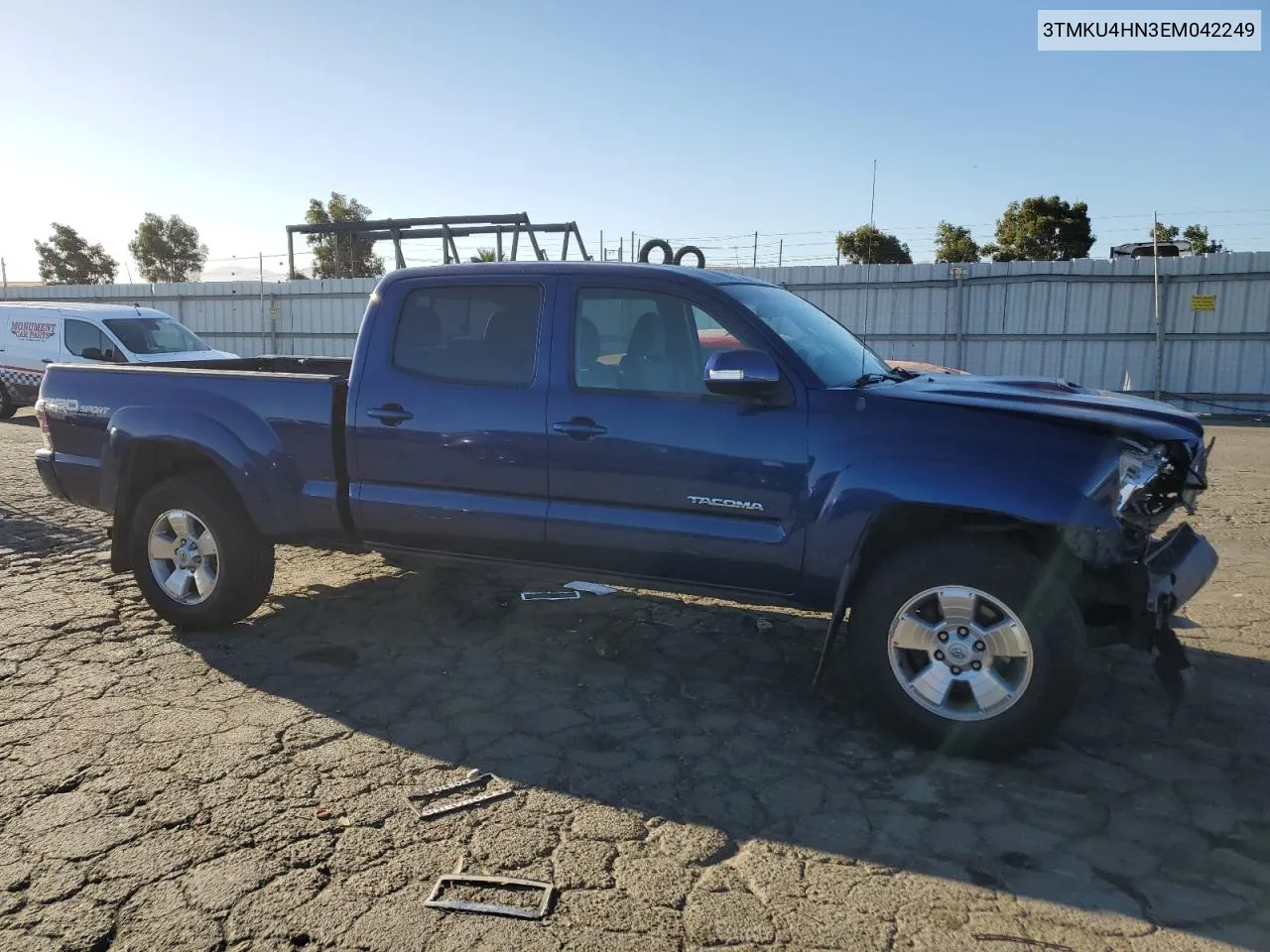 2014 Toyota Tacoma Double Cab Prerunner Long Bed VIN: 3TMKU4HN3EM042249 Lot: 71627484