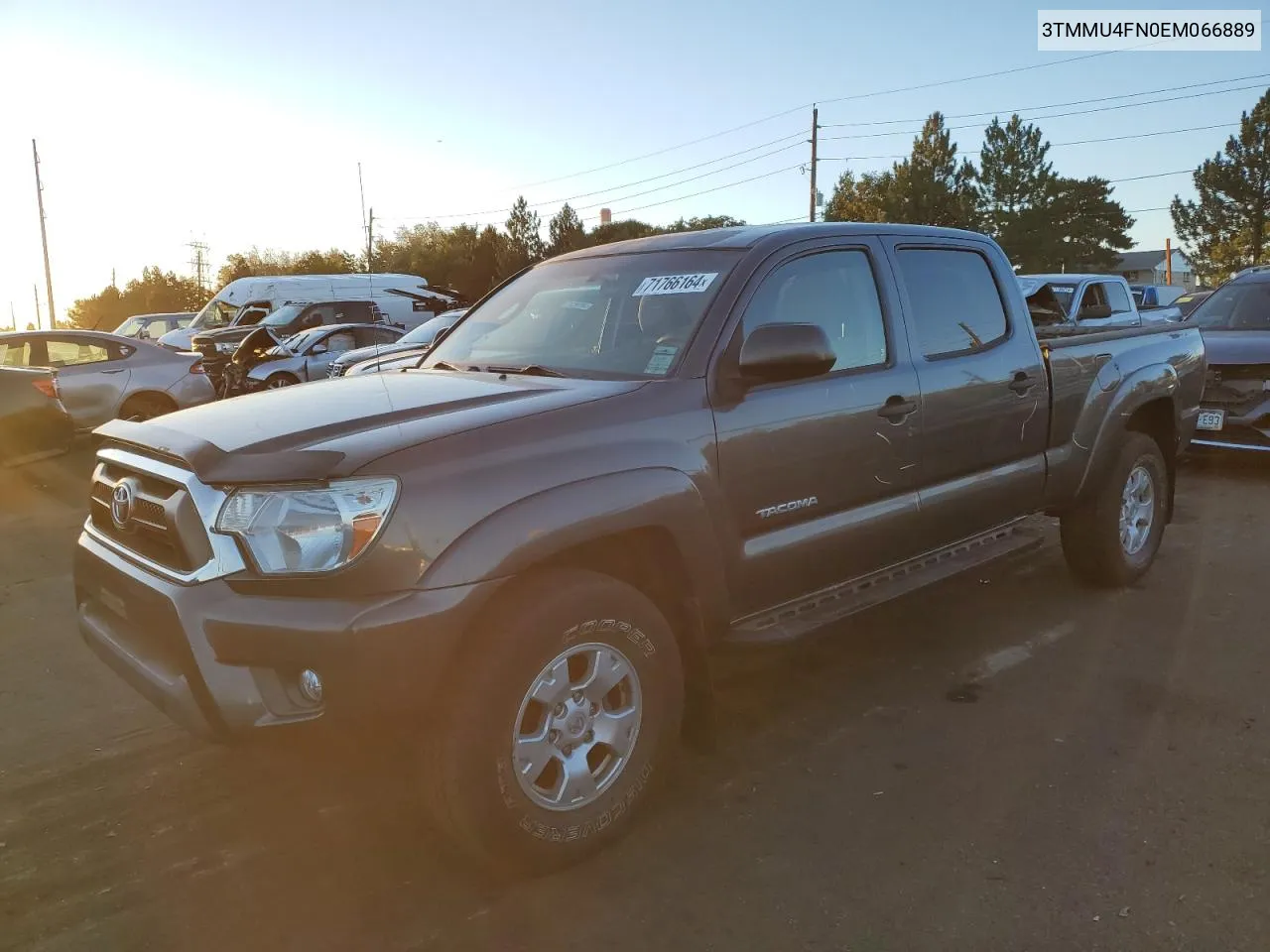 2014 Toyota Tacoma Double Cab Long Bed VIN: 3TMMU4FN0EM066889 Lot: 71766164