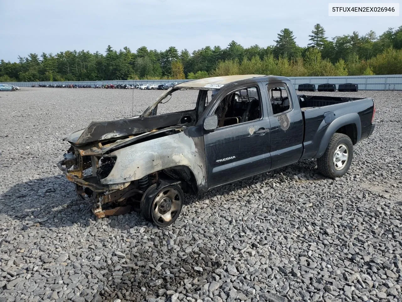 2014 Toyota Tacoma Access Cab VIN: 5TFUX4EN2EX026946 Lot: 71927754