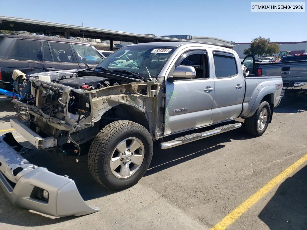 2014 Toyota Tacoma Double Cab Prerunner Long Bed VIN: 3TMKU4HN5EM040938 Lot: 73512894