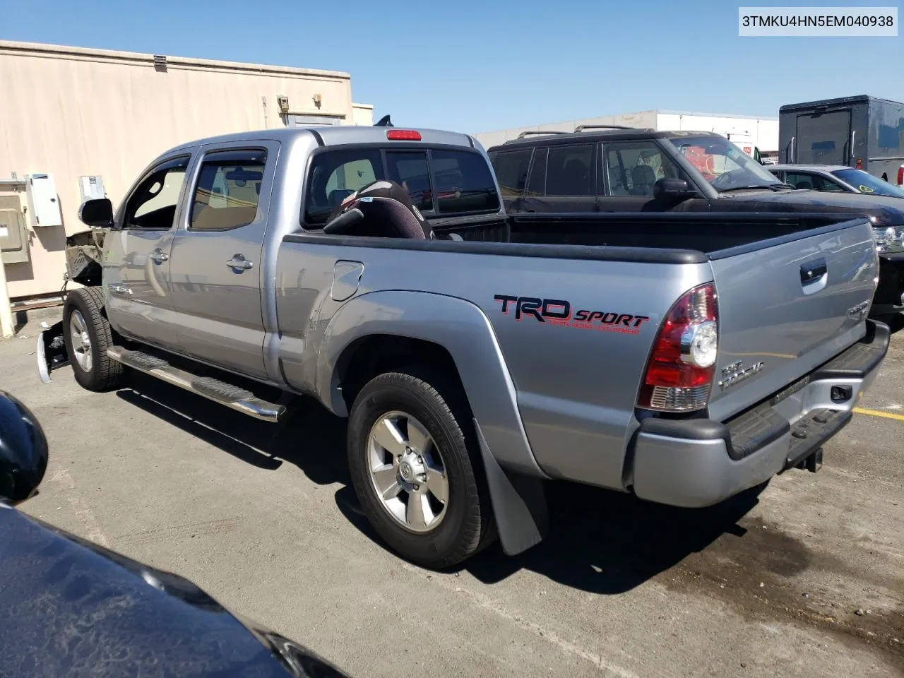 2014 Toyota Tacoma Double Cab Prerunner Long Bed VIN: 3TMKU4HN5EM040938 Lot: 73512894