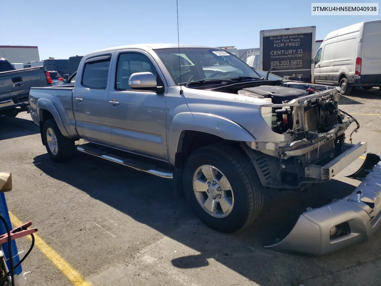 2014 Toyota Tacoma Double Cab Prerunner Long Bed VIN: 3TMKU4HN5EM040938 Lot: 73512894