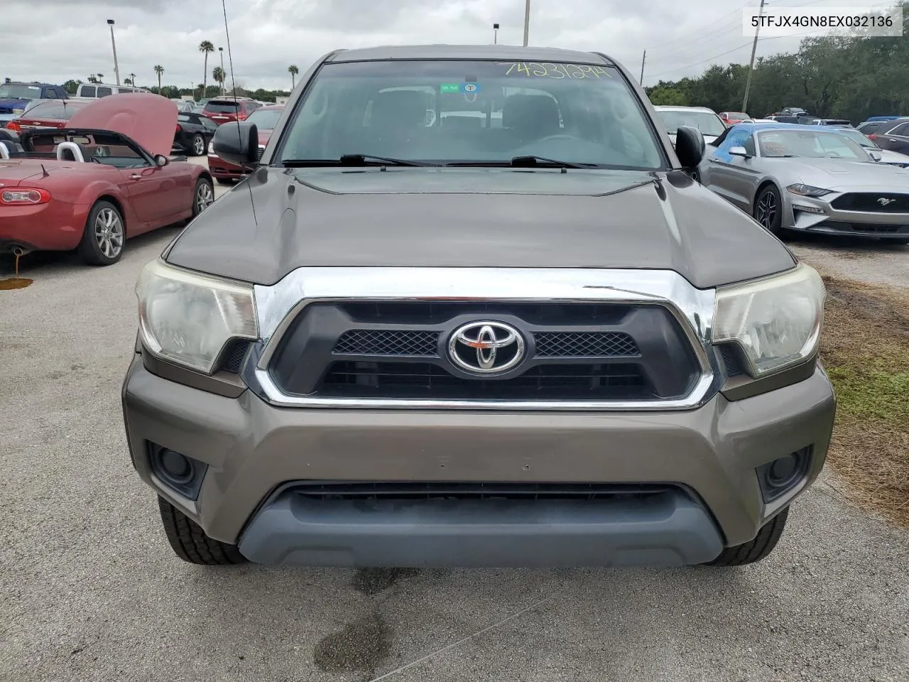 2014 Toyota Tacoma Double Cab VIN: 5TFJX4GN8EX032136 Lot: 74231294