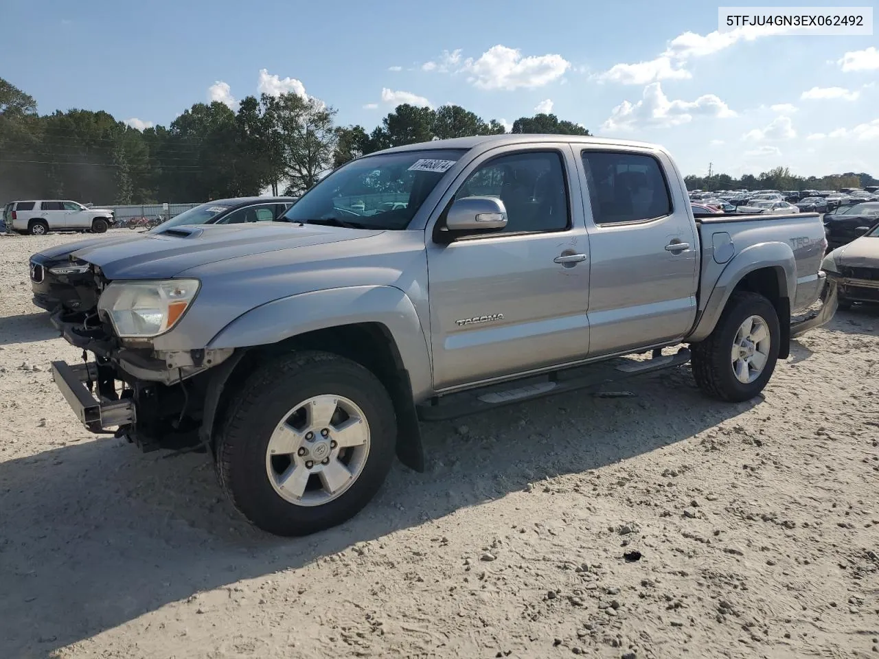 2014 Toyota Tacoma Double Cab Prerunner VIN: 5TFJU4GN3EX062492 Lot: 74463074