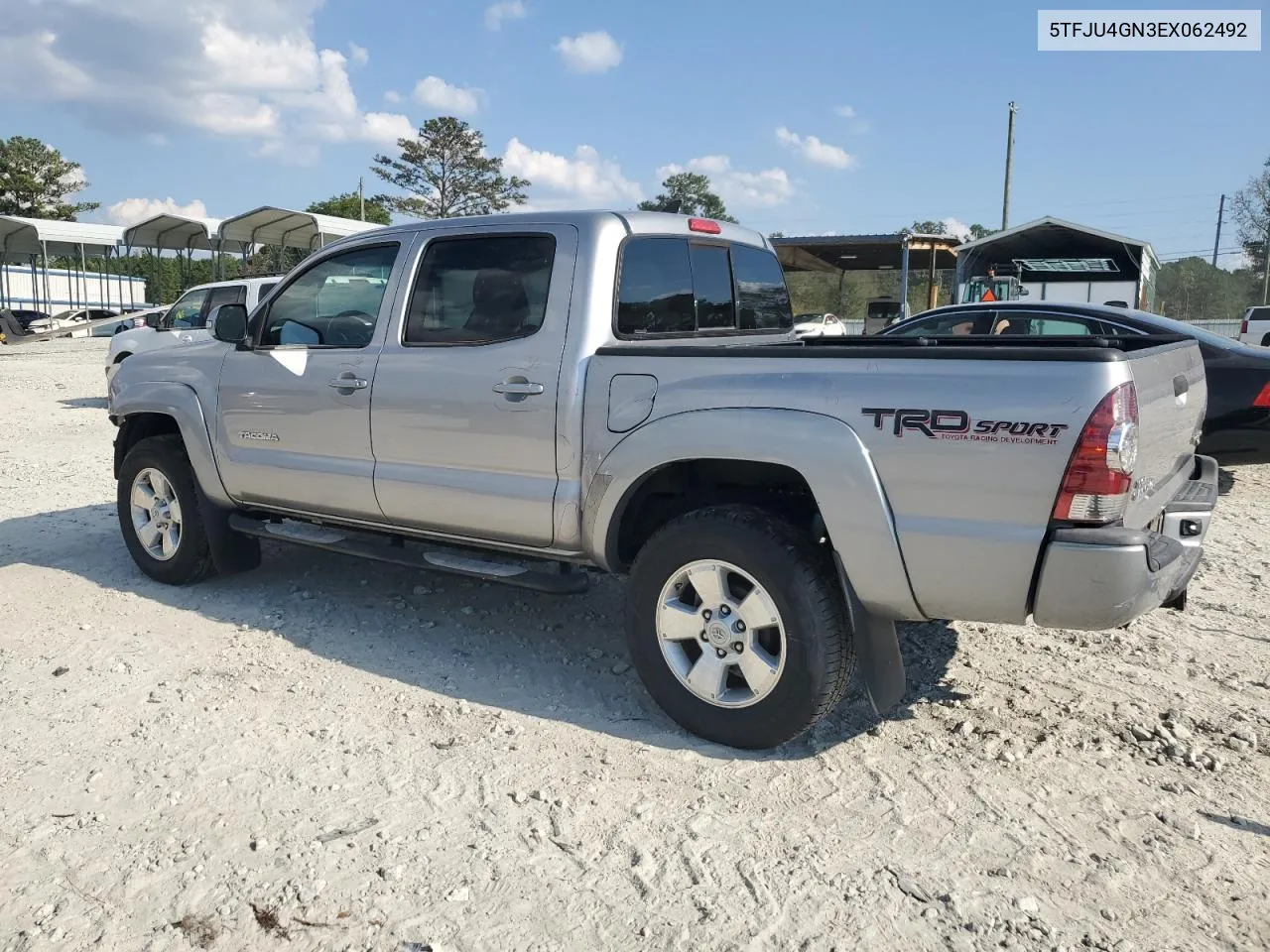 2014 Toyota Tacoma Double Cab Prerunner VIN: 5TFJU4GN3EX062492 Lot: 74463074