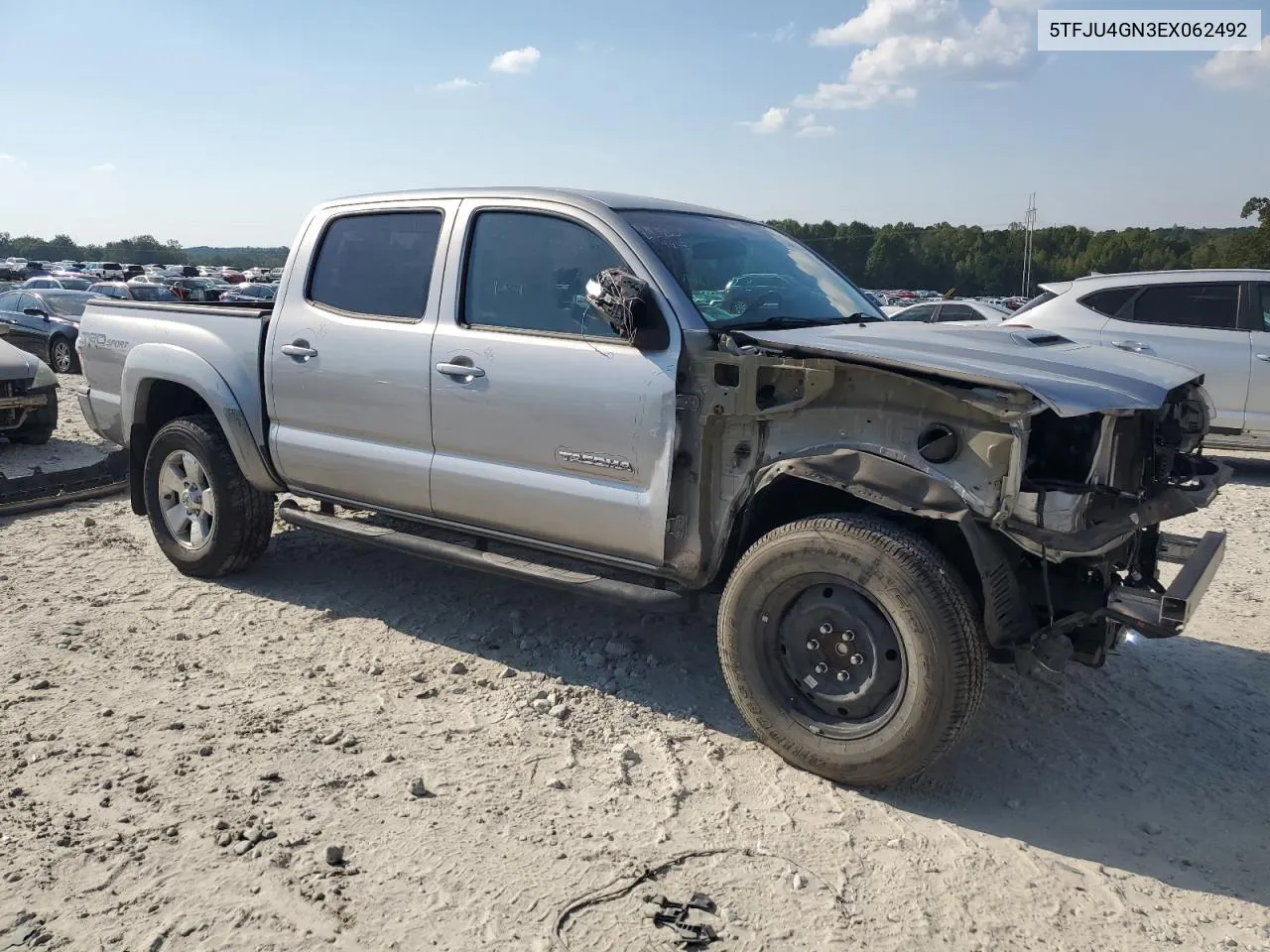 2014 Toyota Tacoma Double Cab Prerunner VIN: 5TFJU4GN3EX062492 Lot: 74463074