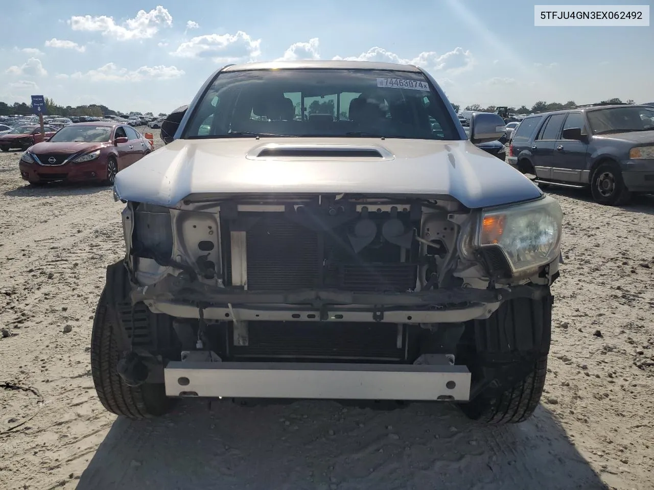 2014 Toyota Tacoma Double Cab Prerunner VIN: 5TFJU4GN3EX062492 Lot: 74463074