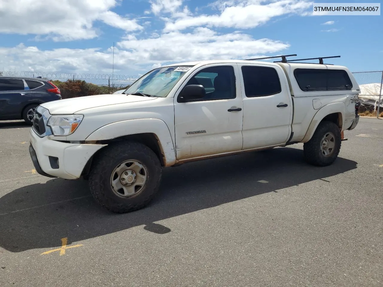 2014 Toyota Tacoma Double Cab Long Bed VIN: 3TMMU4FN3EM064067 Lot: 74584024