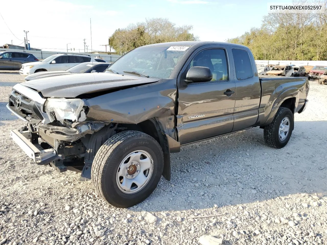 2014 Toyota Tacoma Prerunner Access Cab VIN: 5TFTU4GNXEX052597 Lot: 75427504