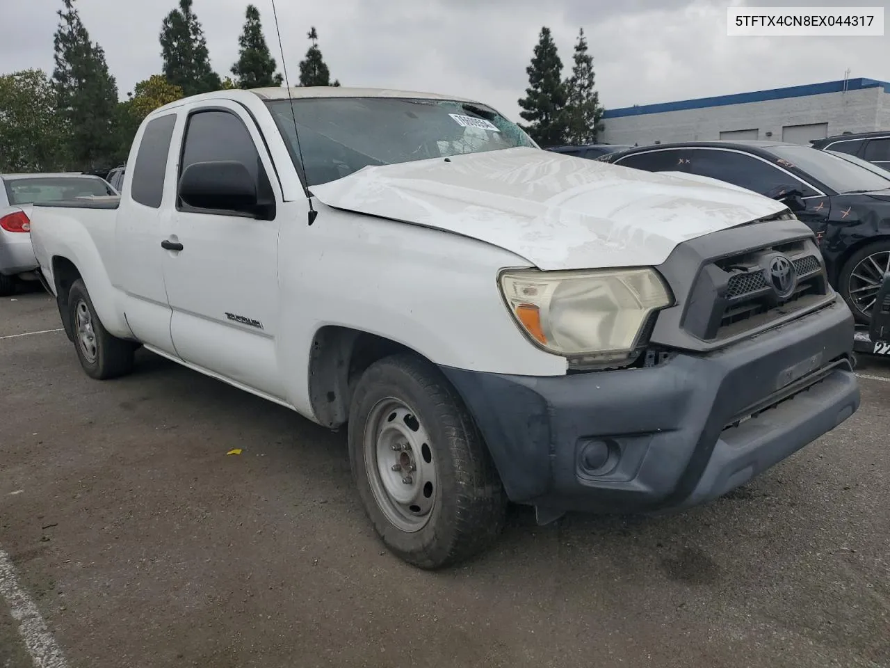 2014 Toyota Tacoma Access Cab VIN: 5TFTX4CN8EX044317 Lot: 76609554