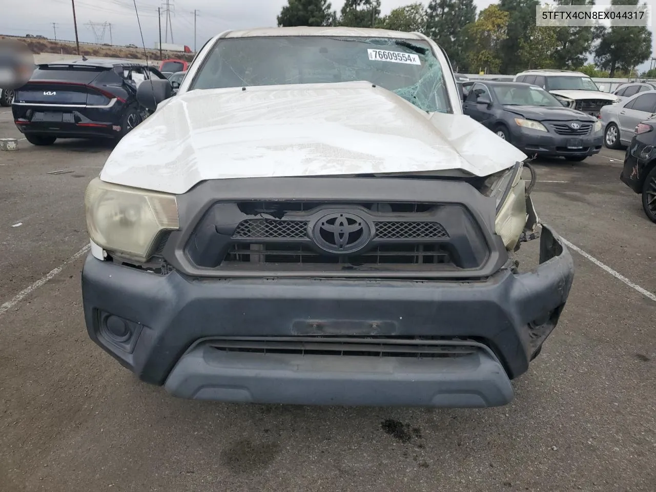 2014 Toyota Tacoma Access Cab VIN: 5TFTX4CN8EX044317 Lot: 76609554