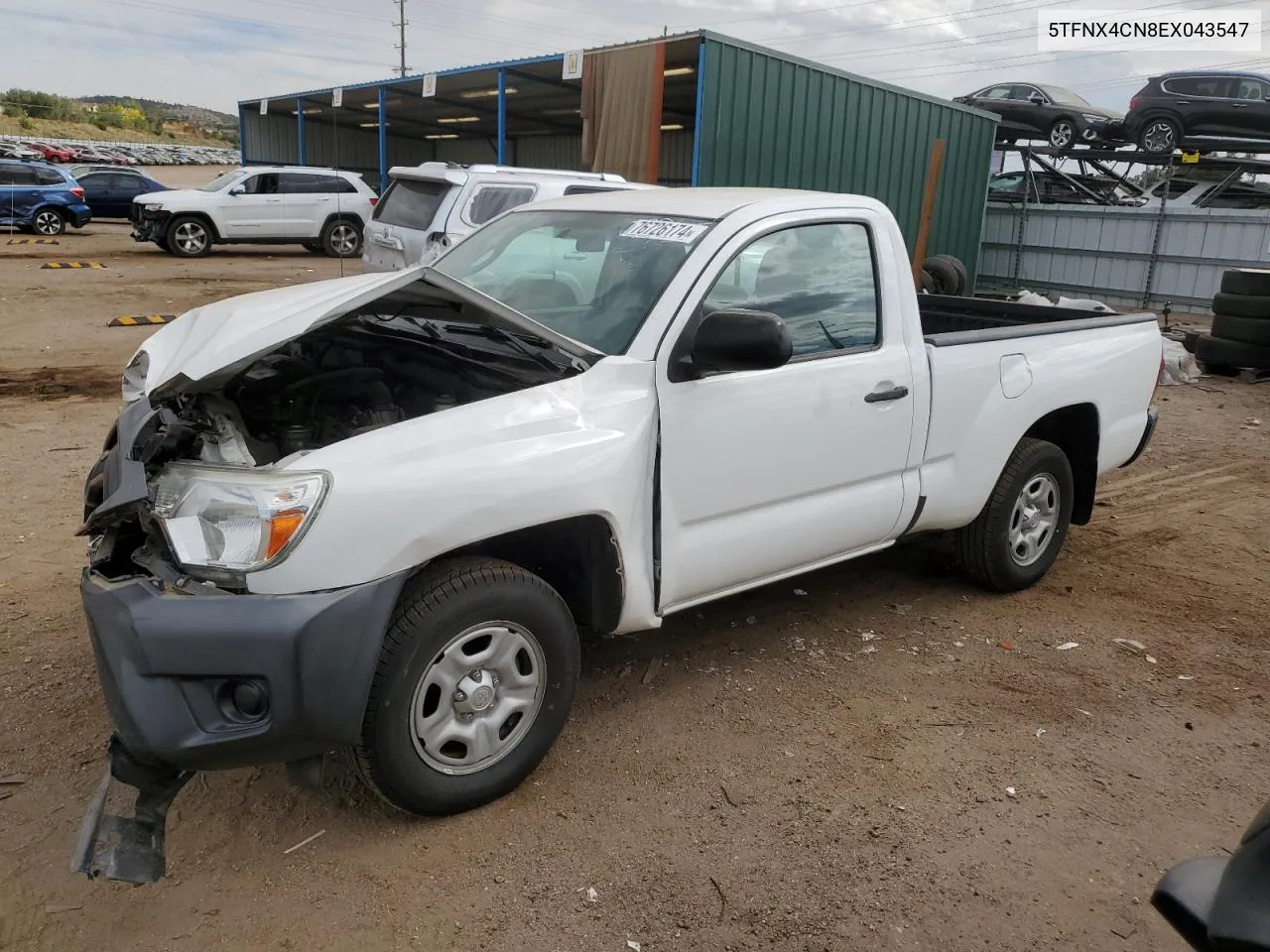 2014 Toyota Tacoma VIN: 5TFNX4CN8EX043547 Lot: 76726174