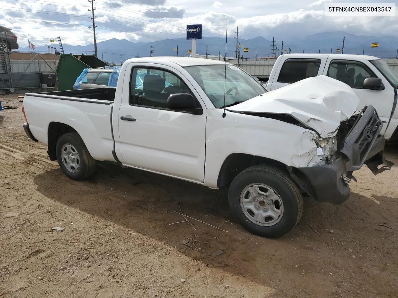 2014 Toyota Tacoma VIN: 5TFNX4CN8EX043547 Lot: 76726174