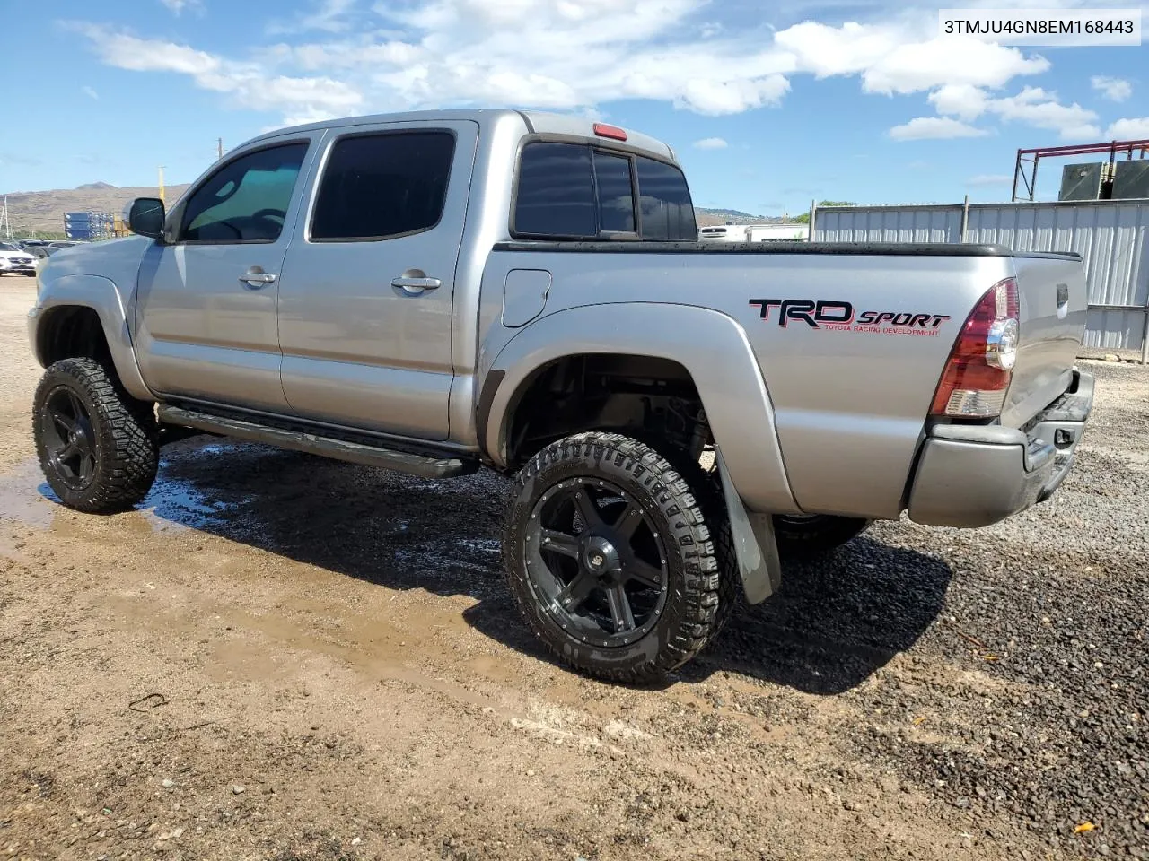 2014 Toyota Tacoma Double Cab Prerunner VIN: 3TMJU4GN8EM168443 Lot: 76939514