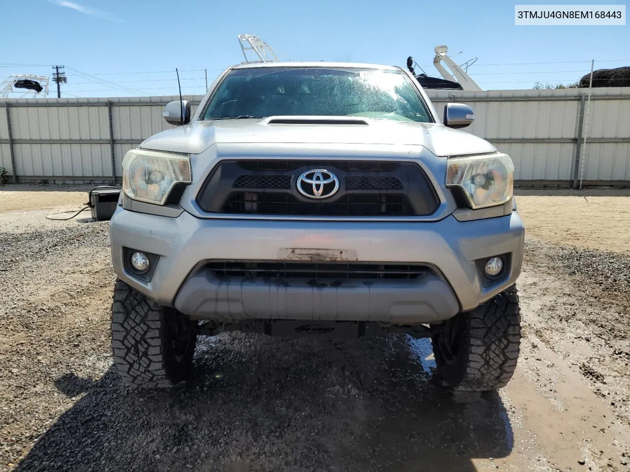 2014 Toyota Tacoma Double Cab Prerunner VIN: 3TMJU4GN8EM168443 Lot: 76939514