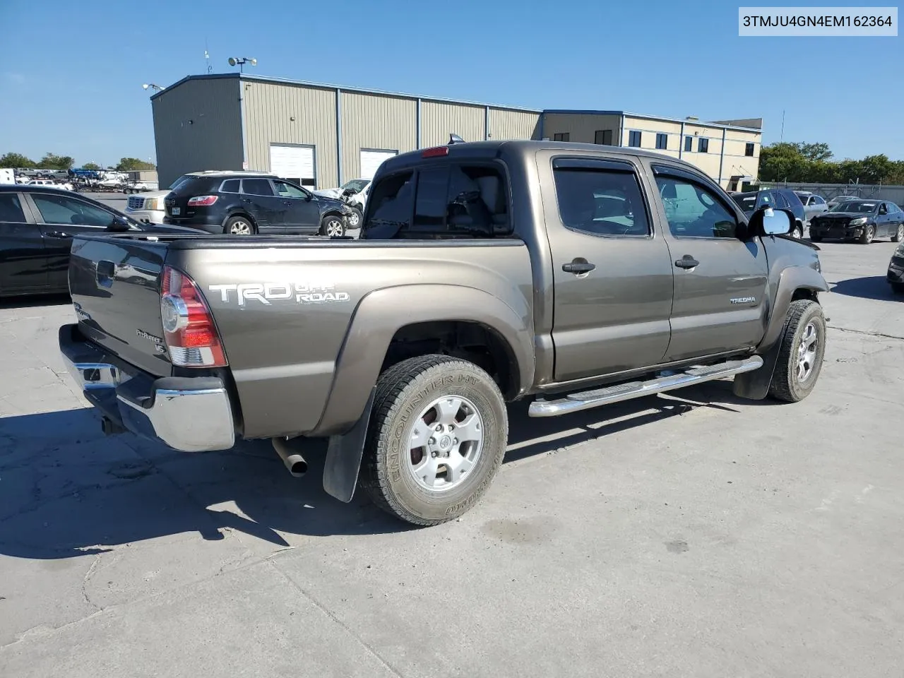 2014 Toyota Tacoma Double Cab Prerunner VIN: 3TMJU4GN4EM162364 Lot: 77007294