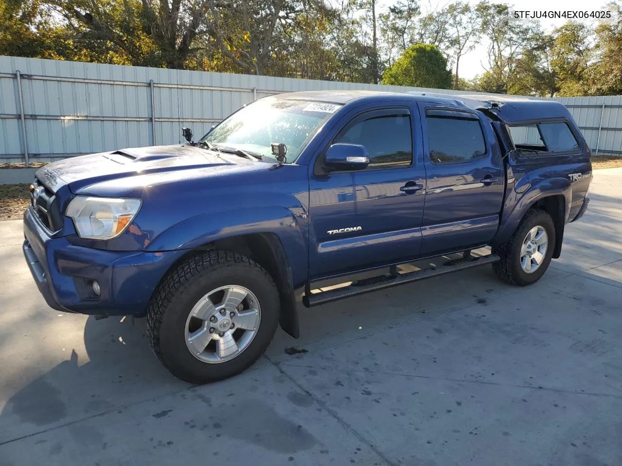 2014 Toyota Tacoma Double Cab Prerunner VIN: 5TFJU4GN4EX064025 Lot: 77214924