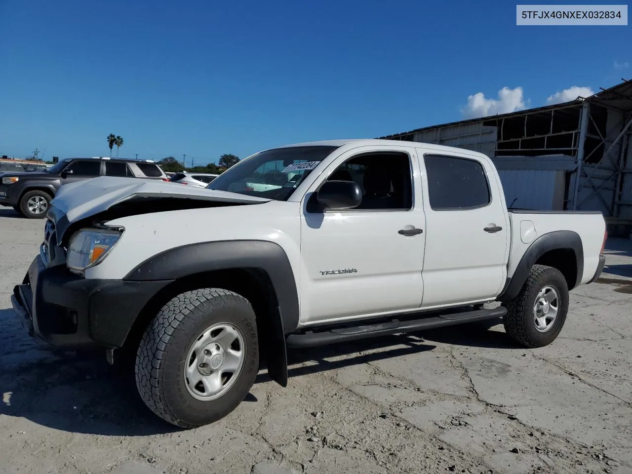 2014 Toyota Tacoma Double Cab VIN: 5TFJX4GNXEX032834 Lot: 77742284