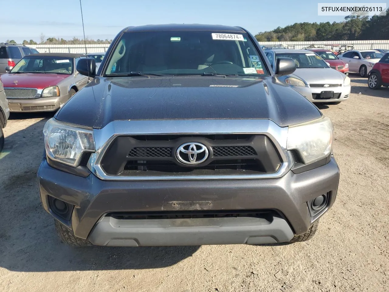 2014 Toyota Tacoma Access Cab VIN: 5TFUX4ENXEX026113 Lot: 78064874