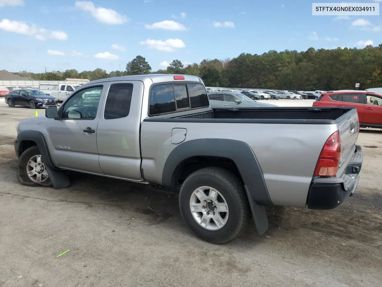 2014 Toyota Tacoma Prerunner Access Cab VIN: 5TFTX4GN0EX034911 Lot: 78511914