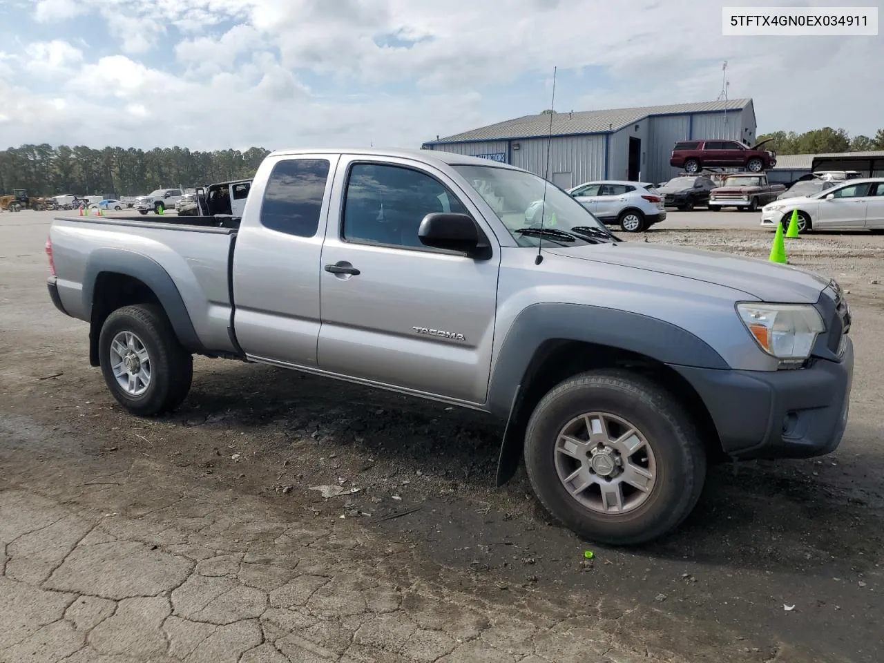 2014 Toyota Tacoma Prerunner Access Cab VIN: 5TFTX4GN0EX034911 Lot: 78511914