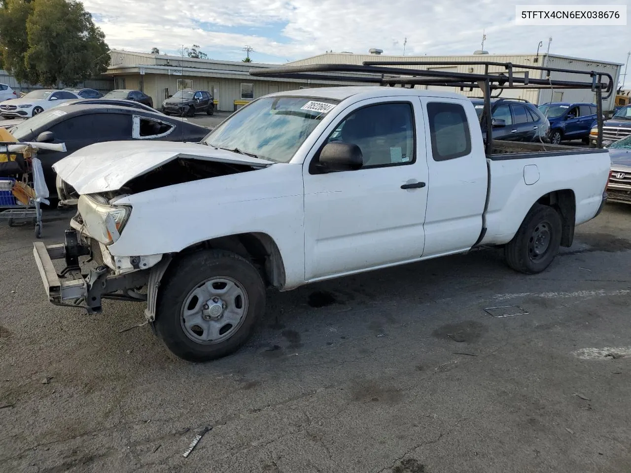 2014 Toyota Tacoma Access Cab VIN: 5TFTX4CN6EX038676 Lot: 78522604