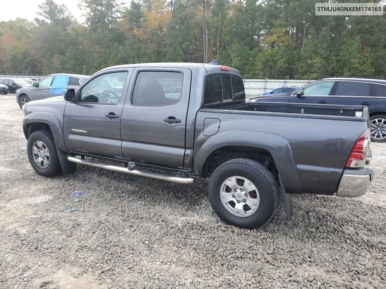 2014 Toyota Tacoma Double Cab Prerunner VIN: 3TMJU4GNXEM174163 Lot: 78684474