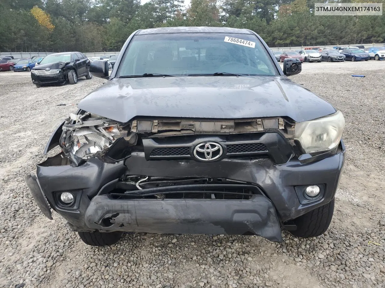 2014 Toyota Tacoma Double Cab Prerunner VIN: 3TMJU4GNXEM174163 Lot: 78684474