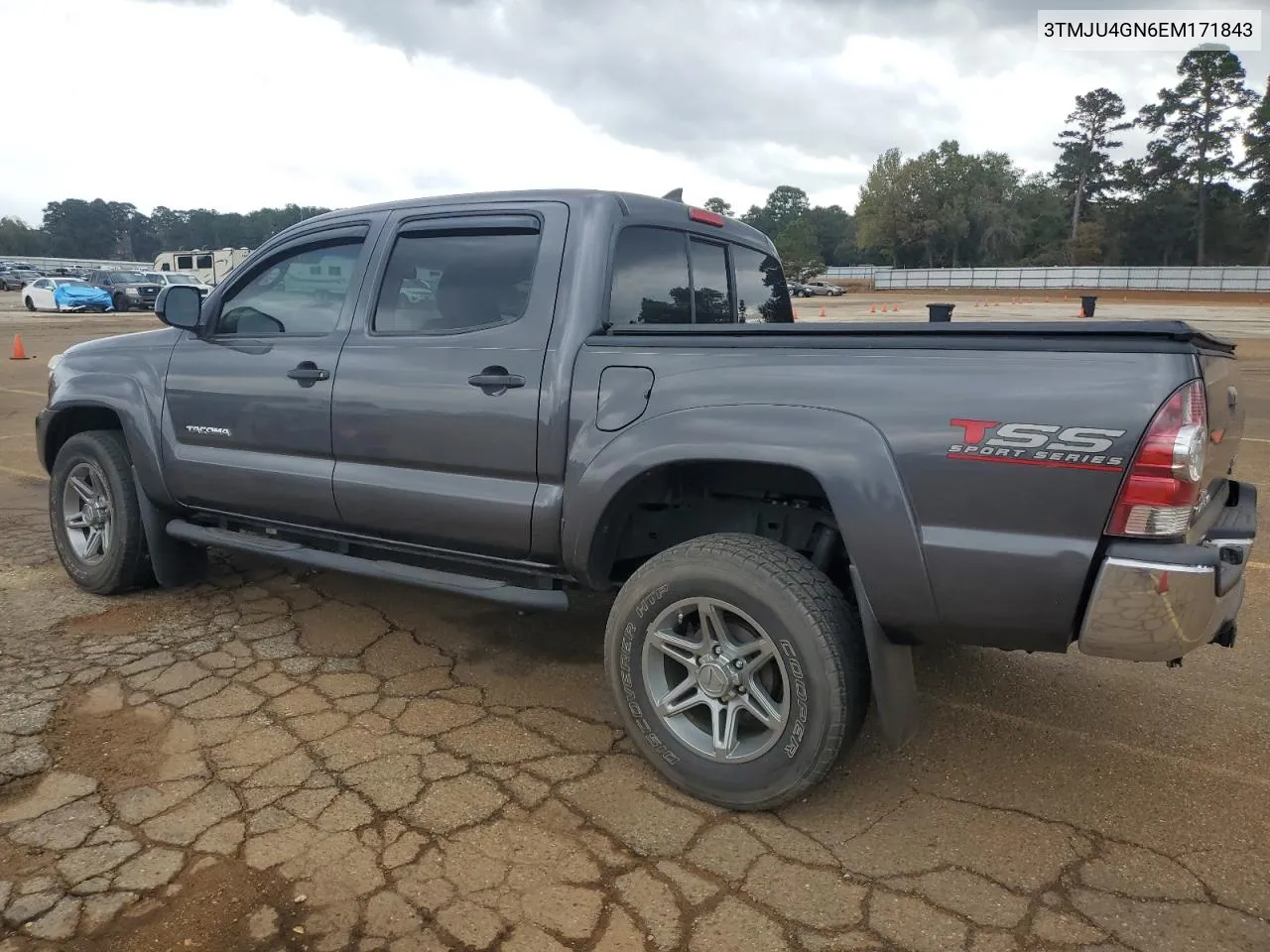 2014 Toyota Tacoma Double Cab Prerunner VIN: 3TMJU4GN6EM171843 Lot: 78720864