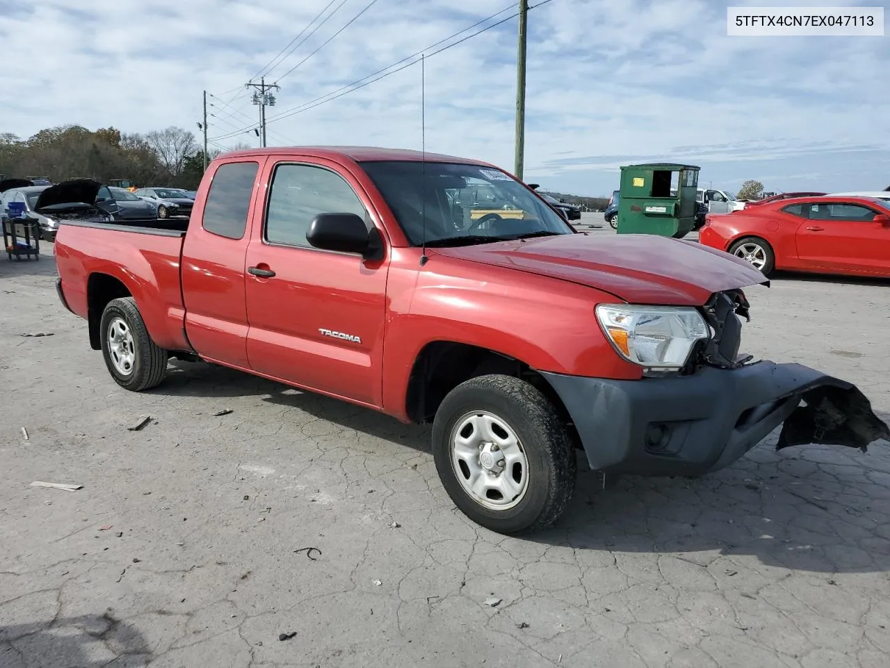 2014 Toyota Tacoma Access Cab VIN: 5TFTX4CN7EX047113 Lot: 79044454