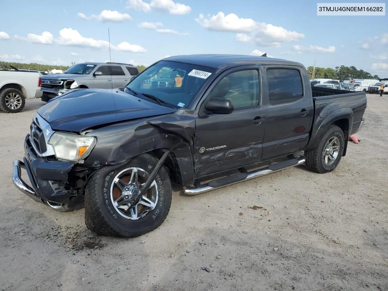 2014 Toyota Tacoma Double Cab Prerunner VIN: 3TMJU4GN0EM166282 Lot: 79682314