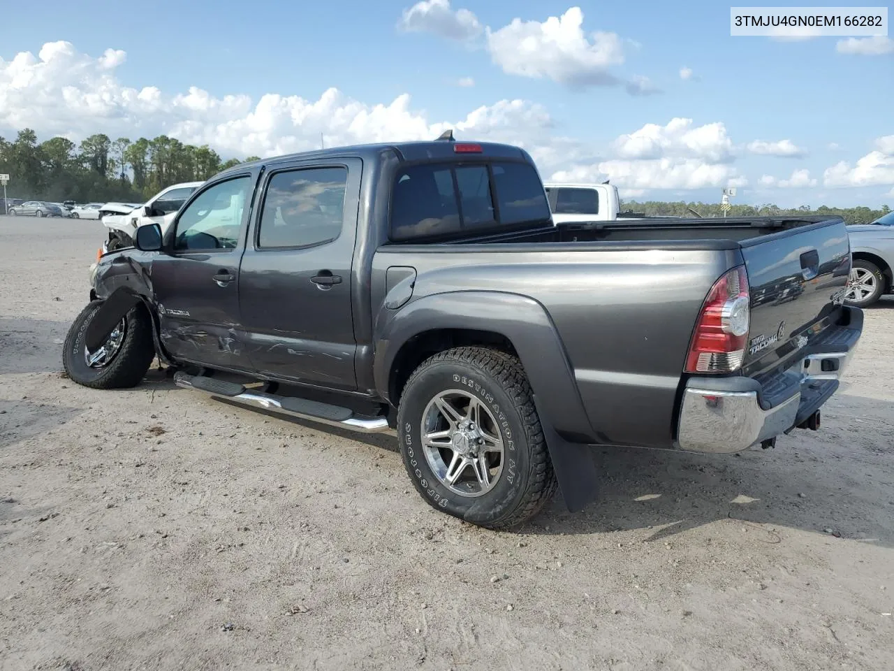 2014 Toyota Tacoma Double Cab Prerunner VIN: 3TMJU4GN0EM166282 Lot: 79682314