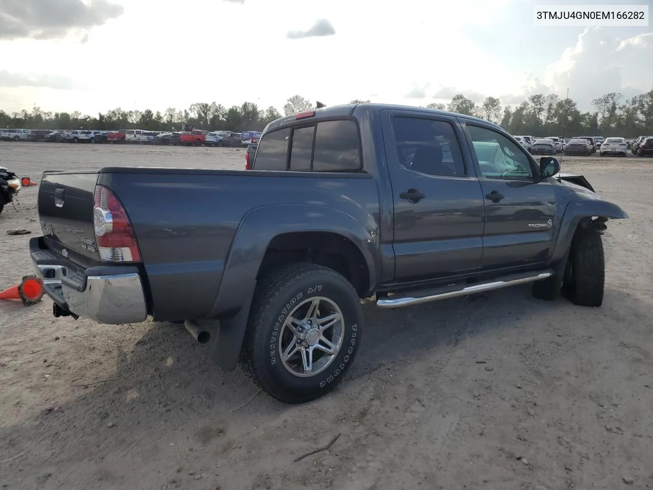 2014 Toyota Tacoma Double Cab Prerunner VIN: 3TMJU4GN0EM166282 Lot: 79682314