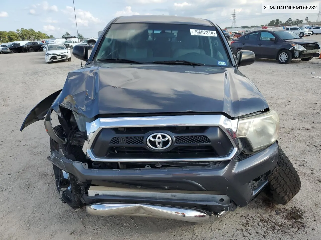 2014 Toyota Tacoma Double Cab Prerunner VIN: 3TMJU4GN0EM166282 Lot: 79682314