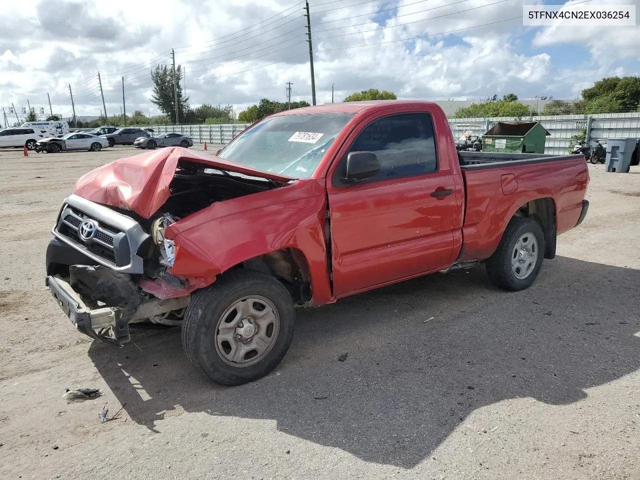 2014 Toyota Tacoma VIN: 5TFNX4CN2EX036254 Lot: 79781634